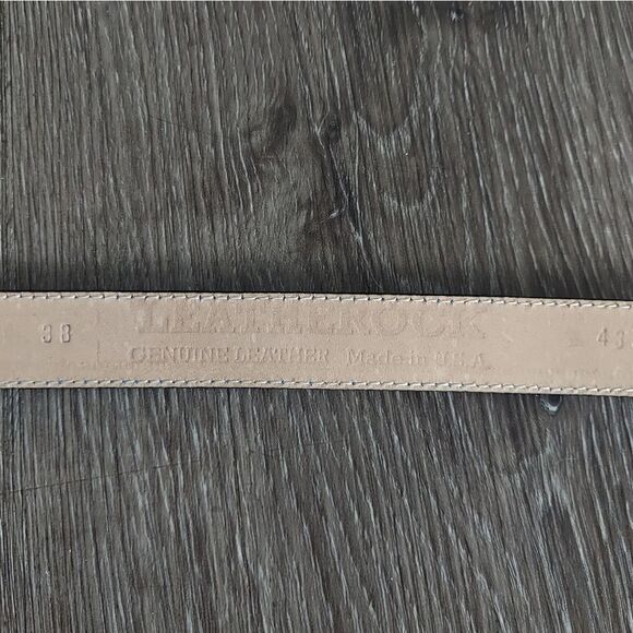 Vintage Leatherock Horse Buckle Leather Belt 38 main image 6